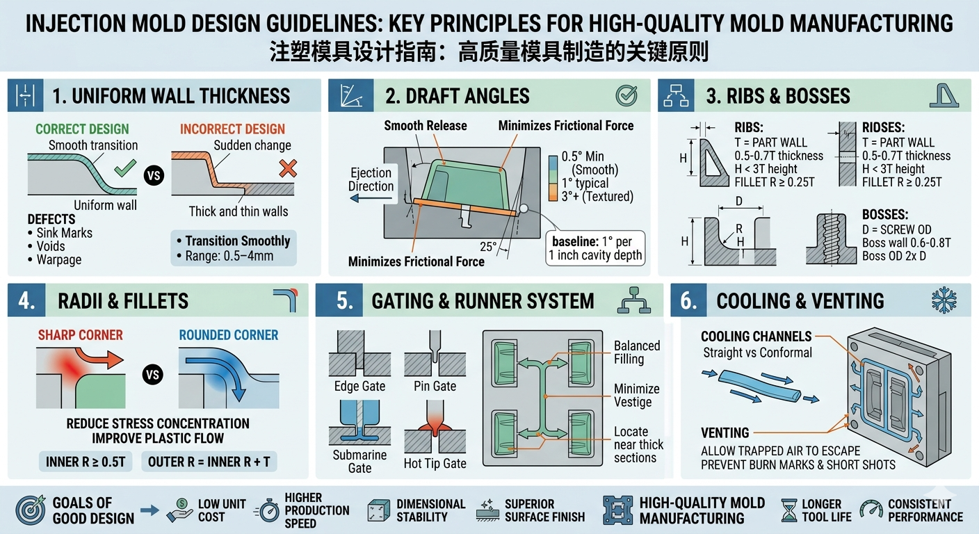Injection Mold Design Guidelines: Key Principles for High-Quality Mold Manufacturing