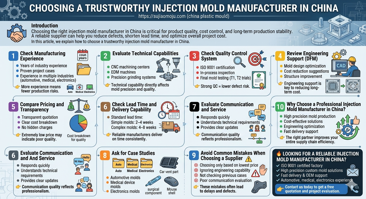 How to Choose a Reliable Injection Mold Manufacturer in China